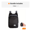 Portable And Foldable Small Backpack; Short-Distance Travel Bag For Men And Women For American Football Spectators - Black*4