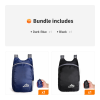 Portable And Foldable Small Backpack; Short-Distance Travel Bag For Men And Women For American Football Spectators - Dark Blue+Black