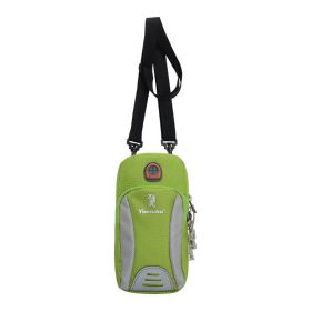 Mini Zipper Phone Arm Bag; Multi Functional Crossbody Bag; Casual Wrist Sports Bag For Outdoor - Green