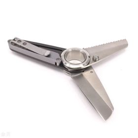 Outdoor Camping Portable Multi-Purpose Folding Knife - As pic show - Style A