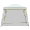 Patio Gazebo Sun Shade Screen Shelter Waterproof Tent - Beige - 3 x 3 M