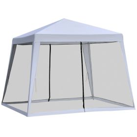 Patio Gazebo Sun Shade Screen Shelter Waterproof Tent - Gray - 3 x 3 M