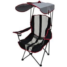 Original Canopy Chair - Foldable Chair for Camping;  Tailgates;  and Outdoor Events - Black Stripe - Black Stripe