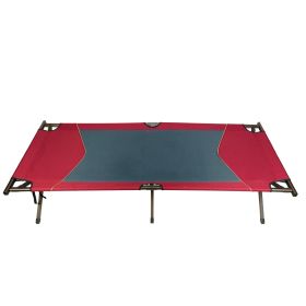 Lightweight Camp Cot, Red, 83.5L x 34W x 20H - Red