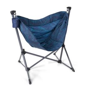 Portable Hammock Camping Chair, Nylon, Blue - Blue