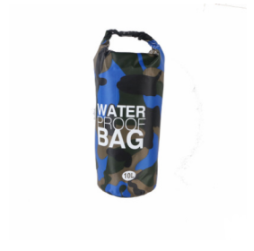 Camouflage waterproof bucket bag beach bag waterproof bucket bag outdoor drifting waterproof bag waterproof bag - Dark blue - 30L