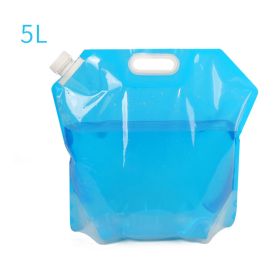 PVC Outdoor Camping Hiking Foldable Portable Water Bags Container - 5L