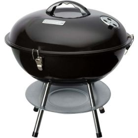 16-in Portable Charcoal Grill - Black