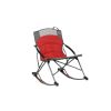 Relax rocking chair, blue and red, for adults - Red - steel