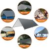 Waterproof Camping Tarp Kit Tent Canopy Rain Fly Awning Shelter for Outdoor Picnic Hammock Hiking Backpacking Travelling UV Protection - 3X5m