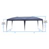 10'' x 20'' Home Use Outdoor Camping Waterproof Folding Tent with Carry Bag Blue - 10''x10''