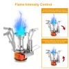 Ultralight Camping Stoves Portable Backpacking Hiking Stoves w/ Piezo Ignition - Orange