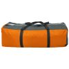 Camping Tent 9 Persons Fabric Gray and Orange - Orange