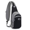 Multifunctional Single Shoulder Backpack For Outdoor Activities - Black+Sky Blue