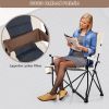 Portable Lumbar Back Camping Chairs for Outdoors - As pic show - Style B