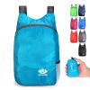 20L Unisex Lightweight Outdoor Backpack; Waterproof Folding Backpack; Casual Capacity Camping Bag For Travel Hiking Cycling Sport - Red