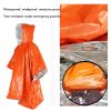 2pcs Emergency Blanket Poncho; Ultralight Waterproof Thermal Survival Space Blanket Ponchos For Outdoor Camping Hiking - Green 2pcs