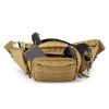 Nylon Camping Belt Bag; Military Hunting Tactical Waist Pack - Black