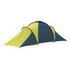 Camping Tent 6 Persons Blue and Yellow - Blue