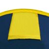 Camping Tent 4 Persons Navy Blue/Yellow - Blue