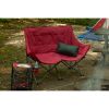 Camping Love Seat Chair; Red; Adult use - Red