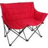 Camping Love Seat Chair; Red; Adult use - Red