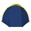 Camping Tent 4 Persons Navy Blue/Yellow - Blue