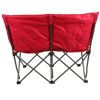 Camping Love Seat Chair; Red; Adult use - Red