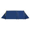 Camping Tent 4 Persons Navy Blue/Yellow - Blue