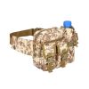 1pc Men's Adjustable Denim Camouflage Large Capacity Zipper Waist Bag Casual Trendy For Outdoor Travel Daily Commute - Jungle Camouflage