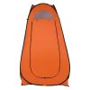 1-2 Person Portable Pop Up Toilet Shower Tent Changing Room Dressing Tent Camping Shelter Orange - as picture