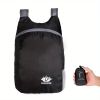 Portable And Foldable Small Backpack; Short-Distance Travel Bag For Men And Women For American Football Spectators - Black*3