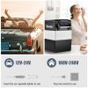 55 Quarts Portable Electric Car Refrigerator - sliver