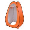 1-2 Person Portable Pop Up Toilet Shower Tent Changing Room Dressing Tent Camping Shelter Orange - as picture