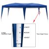 20''x10''(3 x 6m) Two Windows Practical Waterproof Folding Tent Blue XH - 20''x10''