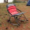 Relax rocking chair, blue and red, for adults - Red - steel